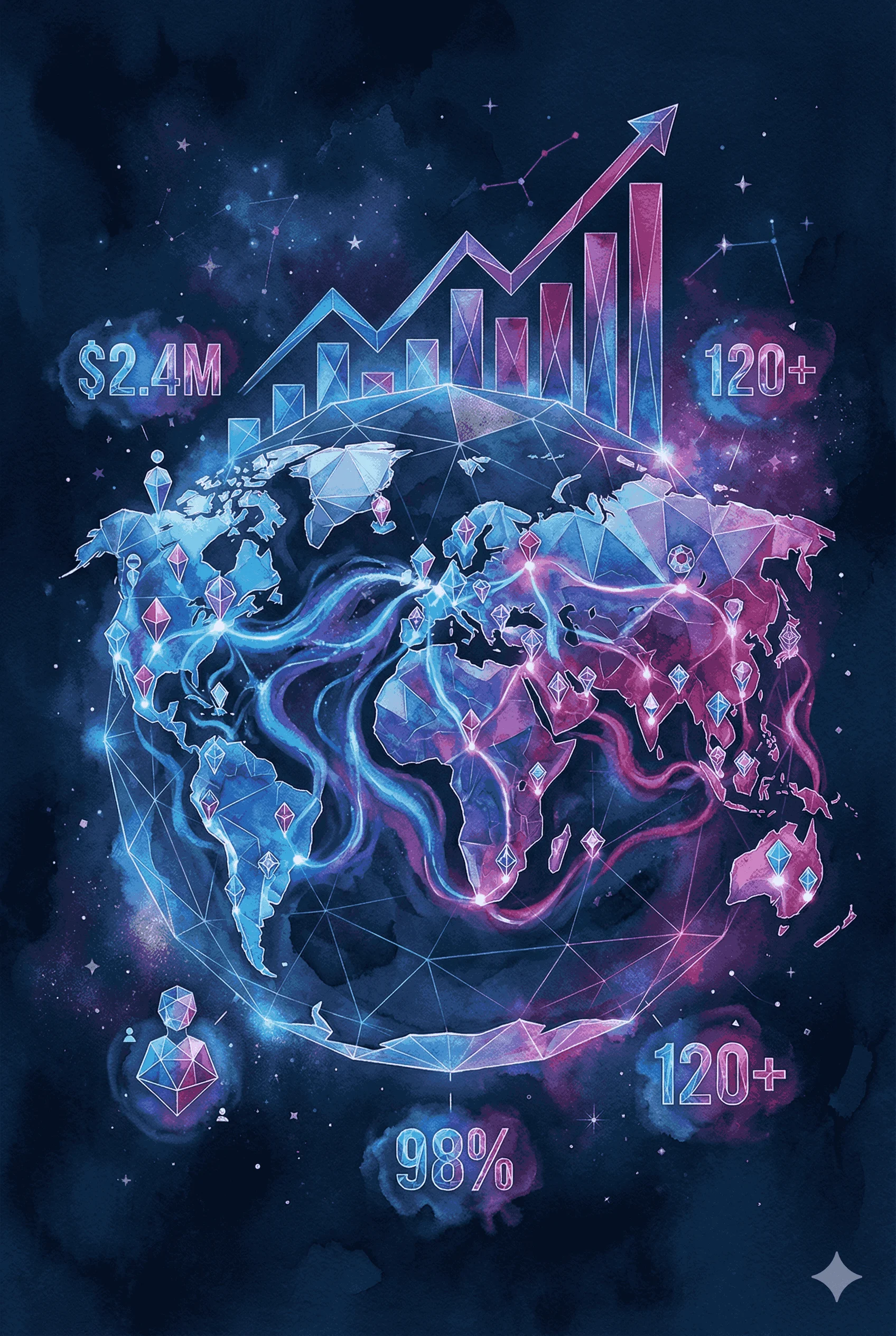 Global network visualization